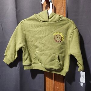 Stay Sunny Kids Green Hoodie